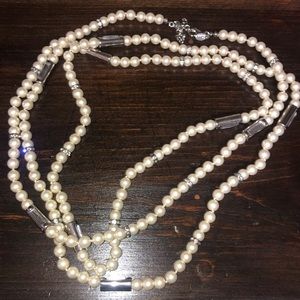 72 inch Lia Sophia pearl necklace